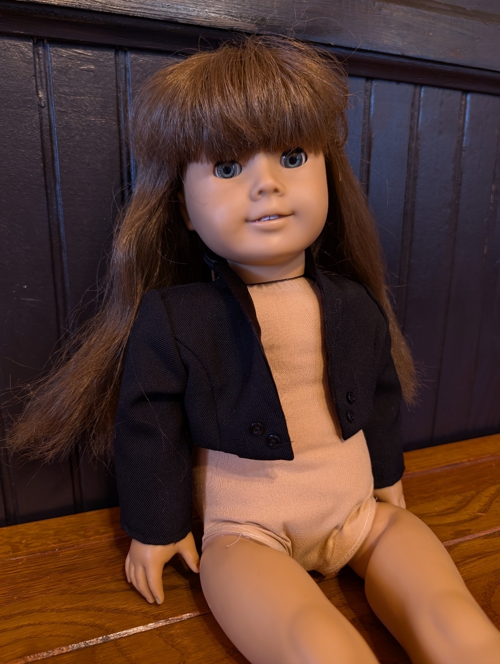 Vintage American Girl Doll Molly Pleasant Co Brown Hair Gray Eye Classic 18"